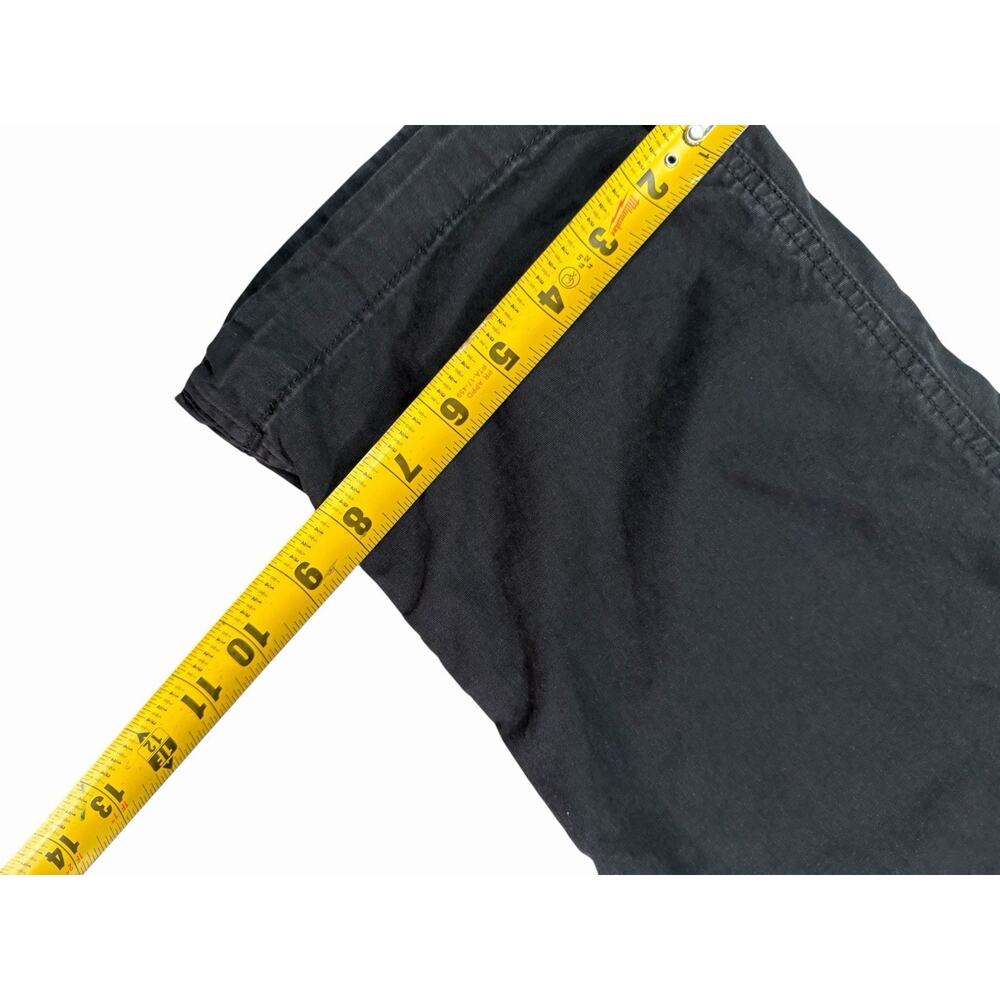 Uniqlo U Men's Black Cotton Twill Cargo Pants XXL  Relaxed Straight Pockets - Picture 4 of 9